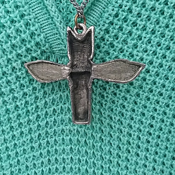 INDIAN JEWELRY TOTEM POLE PENDANT NECKLACE WITH 24" CHAIN NWOT - Picture 3 of 5